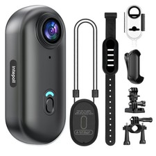 4K Mini Action Camera 128GB Thumb POV Portable Body Cam Wearable Video Record...