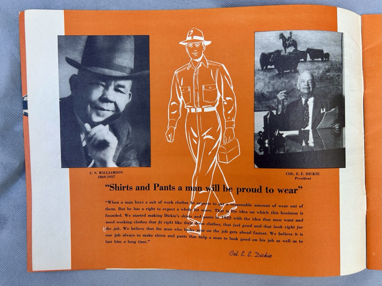 Dickies 25th Year Williamson-Dickie Mfg Co. Advertising Brochure 1947 4