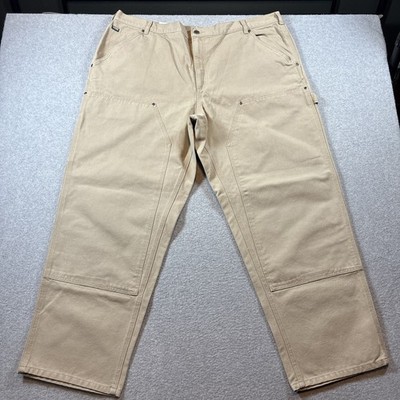 Sorel Pants Mens 44 x 30 Double Knee Carpenter Outdoor Workwear Beige Pants