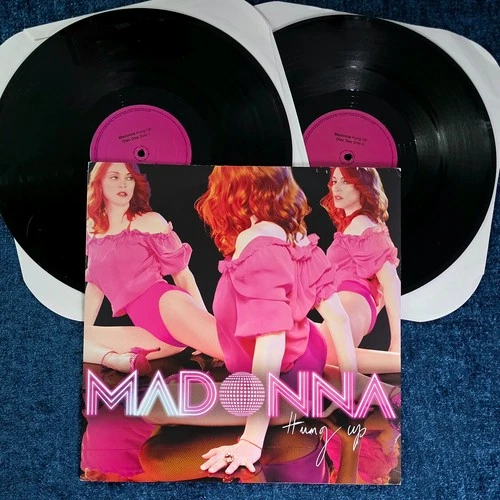 MADONNA HUNG UP 12'' VINYL (2 DISC SET ) LP RECORD US 2005 Confessions