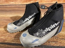 Alpina ST10jr Kids Nordic Cross Country Ski Boots Size EU32 US1.5 NNN A-539