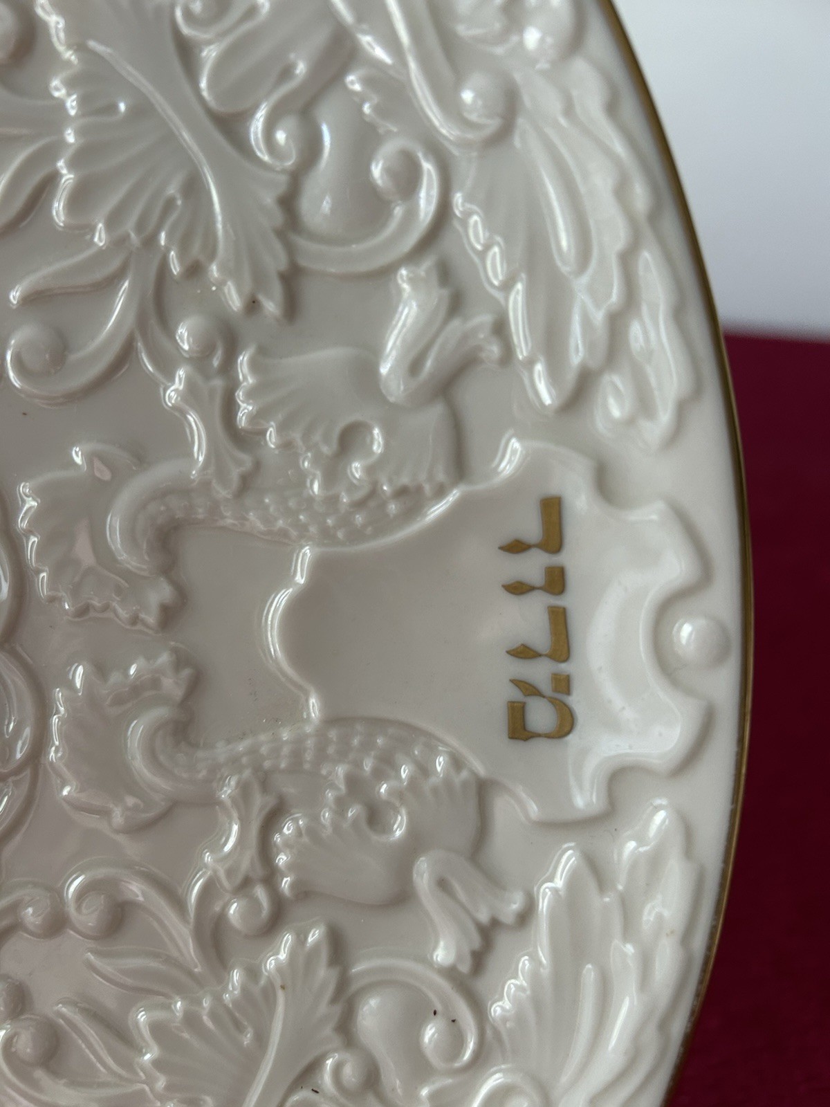 Seder Plate Lenox China Passover Judaica Hebrew Jewish Museum 13