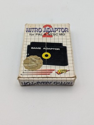 Sega Mega Drive Nitro 2 Game Adaptor Converter PAL & NTSC MD Top OVP Adapter