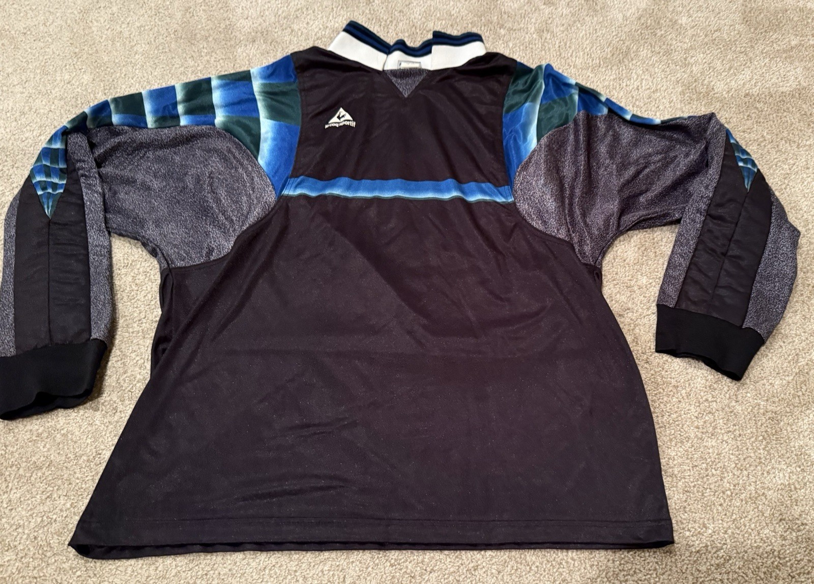 RARE VINTAGE LE COQ SPORTIF YOUTH LARGE LONG SLEEVE SPORTS JERSEY SHIRT FREE S&H