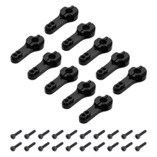 10 Pcs Aluminum Servo Horn 25T Steering Arm 35mm Length Black