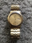 SEIKO QUARTZ SQ 5Y23-7089 MENS GOLD TONE VINTAGE WATCH UNTESTED FAST SHIPPING