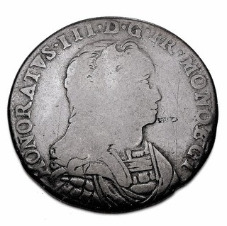 MONACO Honore III (1733 1795) 3 Sols / Pezetta 1734 Billon very SCARCE