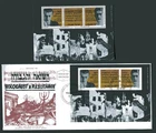 ISRAEL 1983, MARTYRS, WARSHAW GHETTO UPRISING, Scott 841 S/S, MNH + F.D.C.