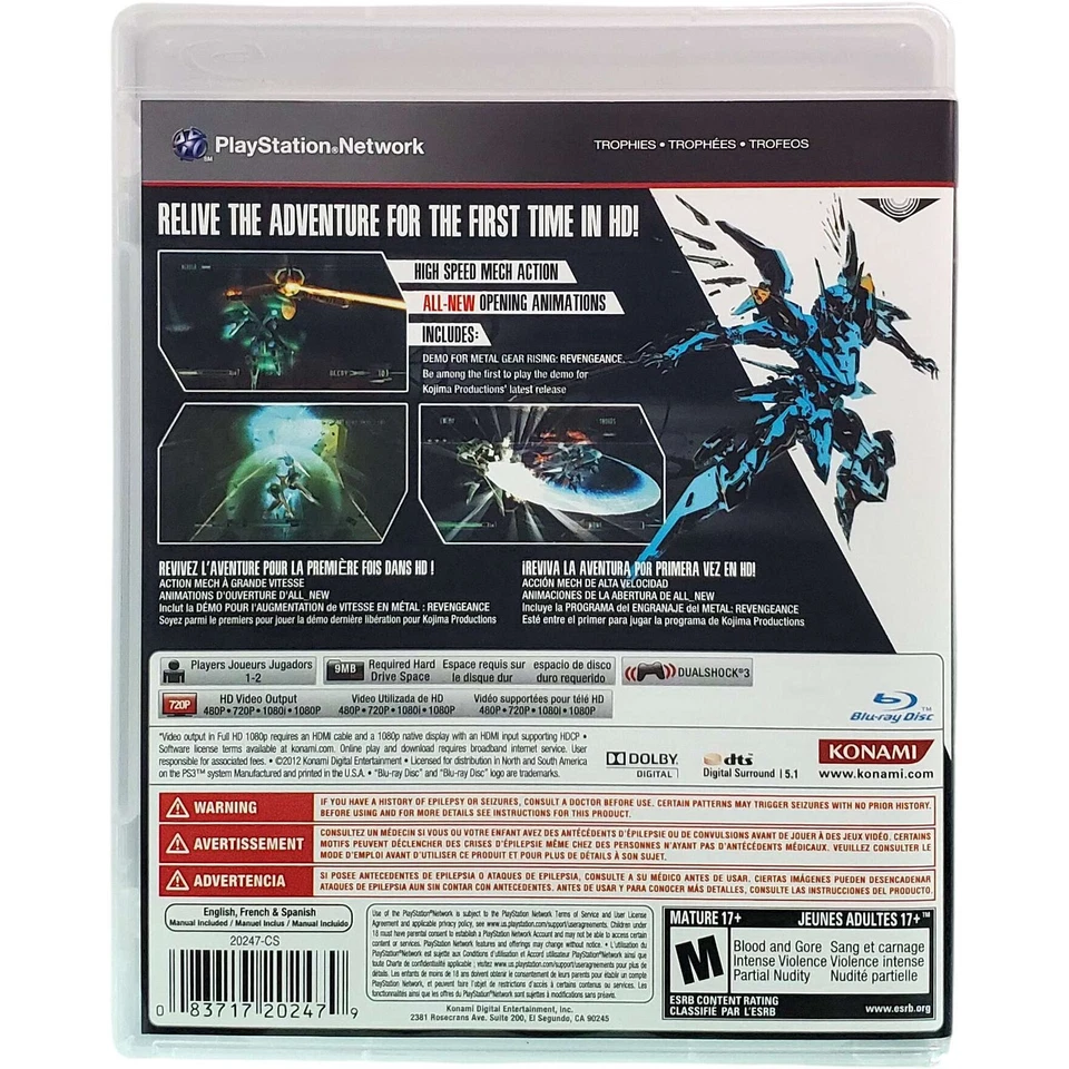 Zone Of The Enders HD Collection - Sony Playstation 3 PS3 Tested Authentic - Image 2 of 4