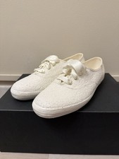 BNWOT Keds Triple Up Sequin Shoe Sneakers WF66733 White Bride Women's Size 9
