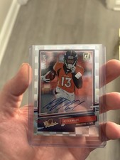 2020 Panini Donruss The Rookies KJ Hamler Denver Broncos Autographed /249 #TR-KH