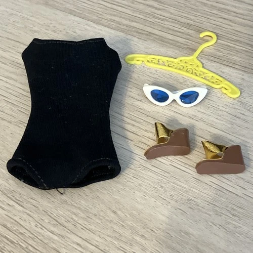 Vintage Barbie Black Helenca Swimsuit Pak  - COMPLETE Set 1962 - Tagged