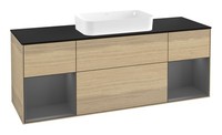 Villeroy & Boch Finion Waschbeckenunterschrank FüR Becken Mittig Regal Links...