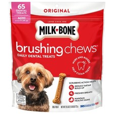 Milk Bone Brushing Chews Original Chicken Flavor Daily Dental Dog Treats Mini