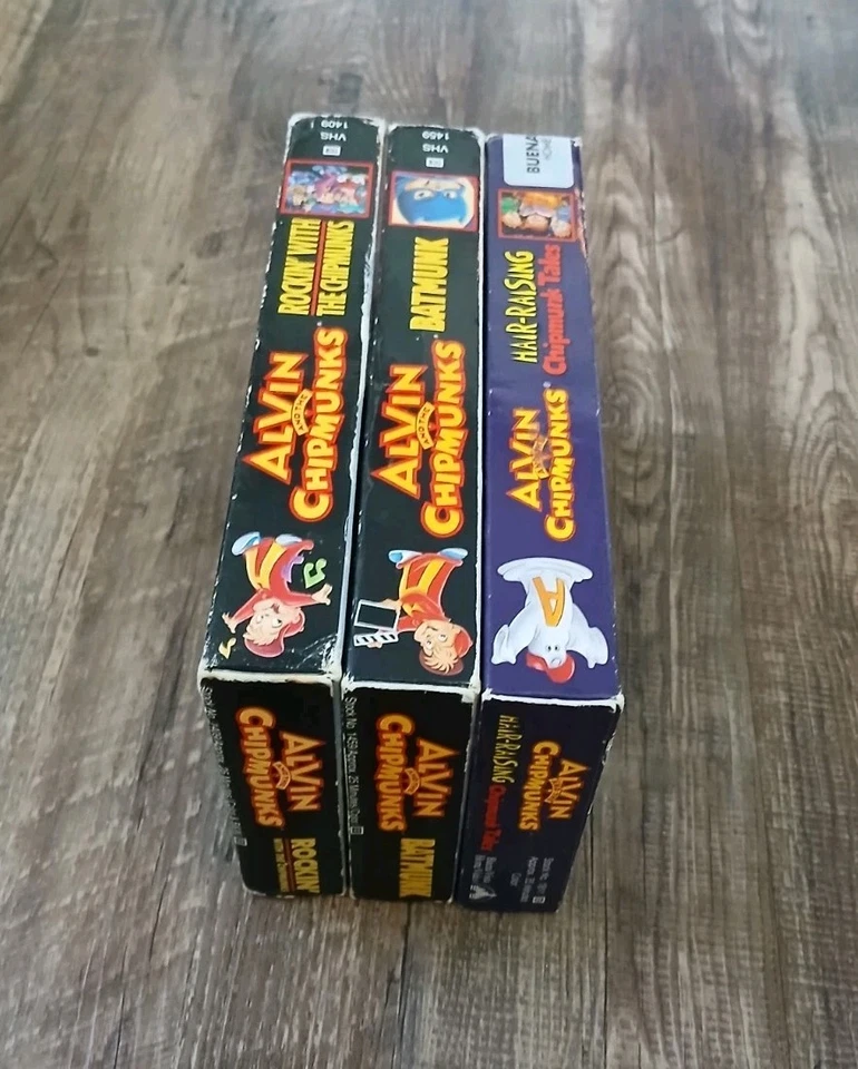 Alvin & The Chipmunks 3 VHS Lot- Free Shipping BATMUNK ROCKIN' HAIR RAISING  - Image 4 of 4