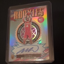 Topps Finest Asa Newell Rookie Autograph Refractor Atlanta Hawks RFA-AN