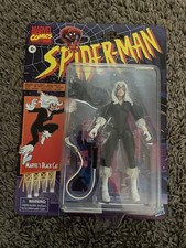 marvel legends spiderman retro black cat With Case