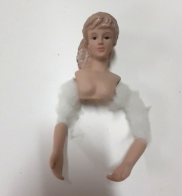 Vintage Porcelain Angel Torso only crafts,recycle, Porcelain head, hands