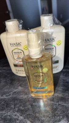 Hask Repair Series Weightless Repair Hair Oil Mist & Conditioner Argan Oil Set