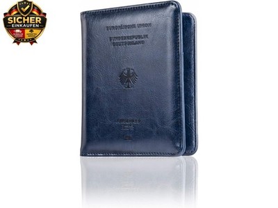 Reisepasshülle - Reisepass RFID Designer Travel Wallet - Praktischer Passport