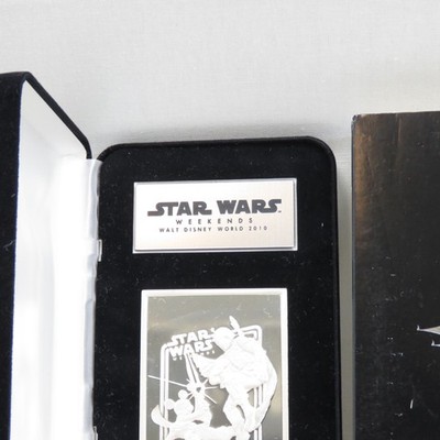 レア　ディズニー　スターウォーズ　ピン　WEEKENDS 2010 LE250 Star Wars Weekends Disney 2010 Fine Silver Plated Mint Card 017