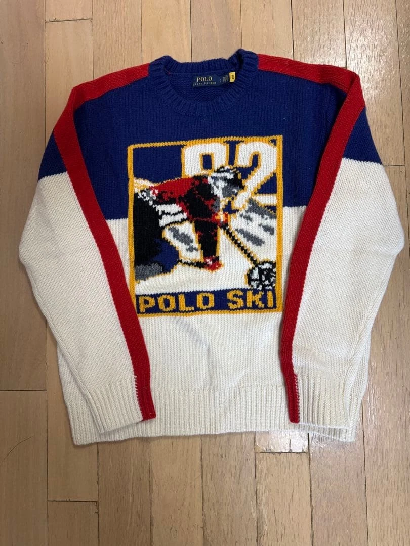 POLO RALPH LAUREN Vintage 92 Ski Knit Sweater L - Rare Collectible image 2
