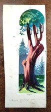 Tre Disegni Originali Uno a Colori, Acquerello o Tempera