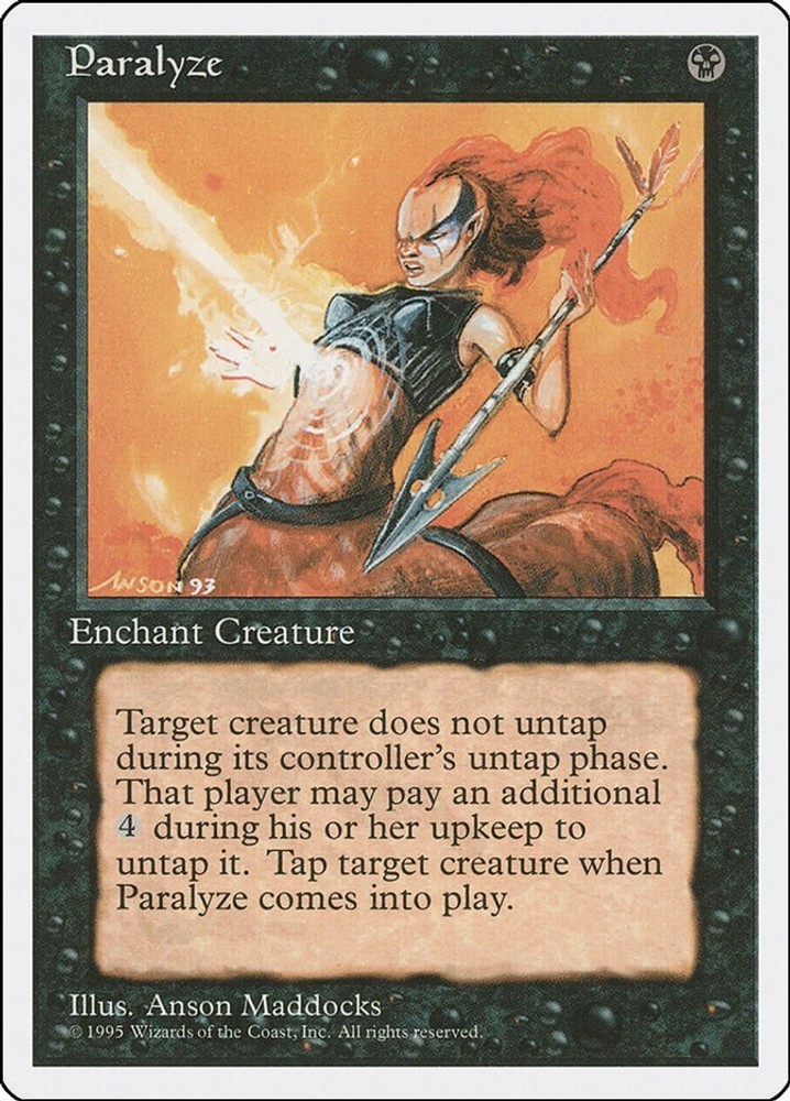Paralyze #151 (LP) Fourth Edition (4ED) MTG
