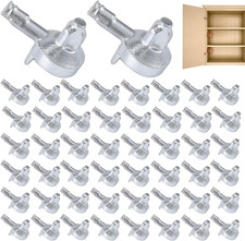 50Pcs Shelf Pegs Compatible with IKEA Billy Bookcase (Part 131372), Alloy Shelf 
