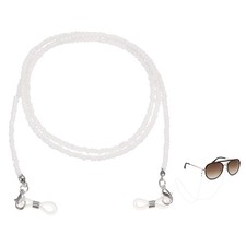 Eyeglass Chains for Women, Eyeglass Holder Bead Chains for Glasses, White