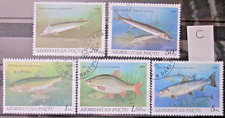 AZERBAIJAN 1993 ~ S.G. 112 - 116, ~ LOT 'C' ~ FISH. ~ VFU #02379