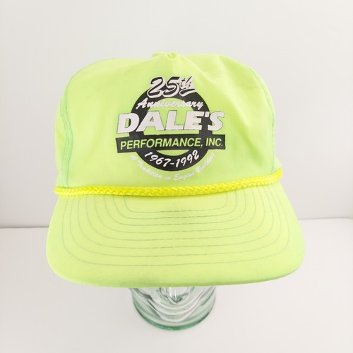 Vintage Snapback Rope Adjustable Hat Neon Green - Dale's Performance, Inc. 1992