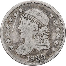 #1509140 United States, Half Dime, Capped Bust, 1835, Philadelphia, Silver, F