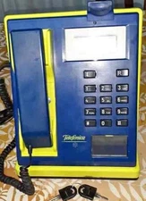 USED VERY RARE TELEFONICA PAY PHONE PUBLIC COIN TELEPHONE ARGENTINA