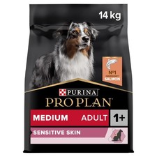 Image of Pro Plan Medium Sensitive Skin Salmon Dry Dog Food - 14kg