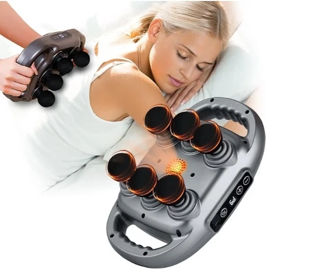 Luxury 6 Head Massage Gun Deep Tissue with 9 Levels & 9 Modes Electric Massager - Image 2 of 4