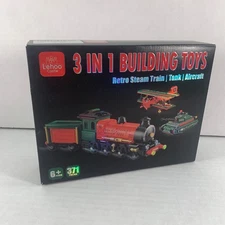 Lehoo Castle Train Set, 3 in 1 Toy Building Sets