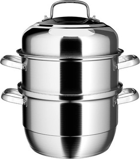 New VENTION 3 Layer Stainless Steel Steamer 28cm Induction Cooker BOXED K24