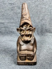 Antique 1910 Cast Iron "Do You Know Me" Rumpelstiltskin Coin Bank A. C. Williams