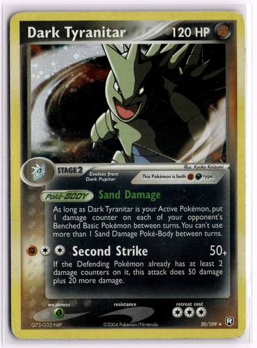 Dark Tyranitar (EX Team Rocket Returns) 20/109 Holo Exclusives Pokemon Holo LP