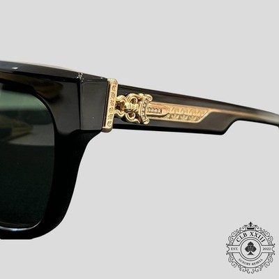【美品】Chrome Hearts BOX OFFICER EYEWEAR Chrome Hearts Box Officer Glasses in Black/Silver | eBay