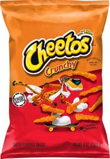 4 x Cheetos Cheese Crunchy LARGE 8oz/226g Bags American NEWLY Import FREE SHIP