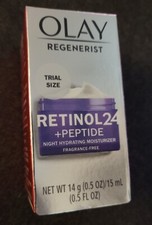 2 Olay Regenerist Retinol 24 Peptide Night Facial Moisturizer Frag Free B10 