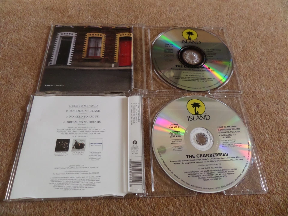 CD SINGLE THE CRANBERRIES - ODE TO MY FAMILY - CD 1 & CD 2 - Image 3 of 4