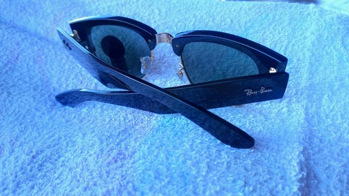 Ray-Ban 0316S Megaclubmaster 2000 con custodia e pezza originale Ray Ban - Foto 2 di 5
