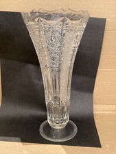 DDR Lausitzer Bleikristall Crystal Vase  49