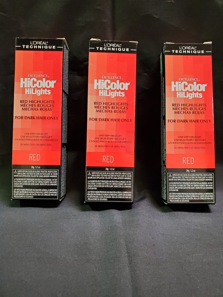 L'Oreal Excellence HiColor Red Hair Dye 1.2 oz 3-Pack