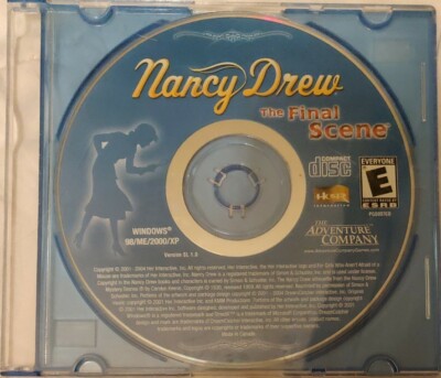 Nancy Drew The Final Scene CD-ROM Her Interactive Mystery PC Game  CD ONLY