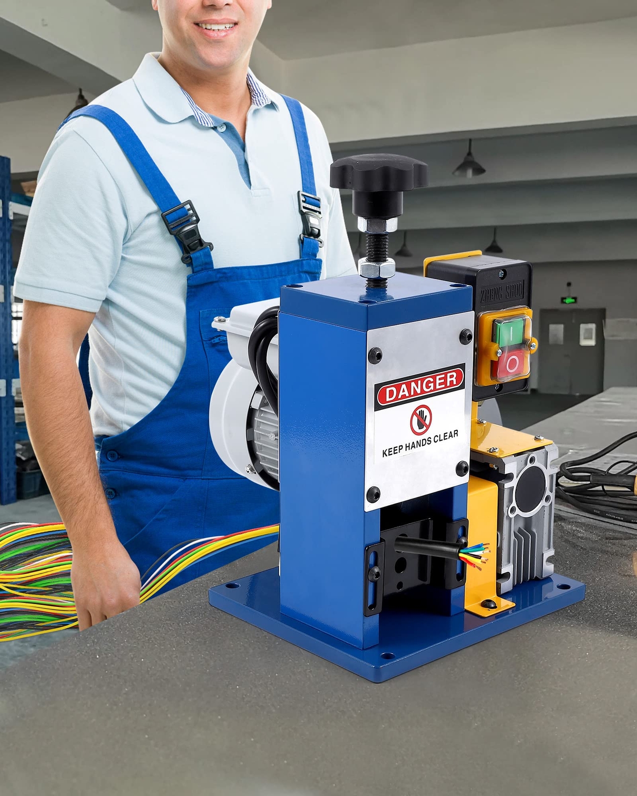 Automatic Electric Wire Stripping Machine 0.06"0.98" Power Cable