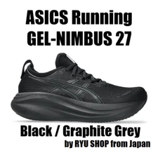 ASICS Running Shoes GEL-NIMBUS 27 1011B958.001 Black / Graphite Grey